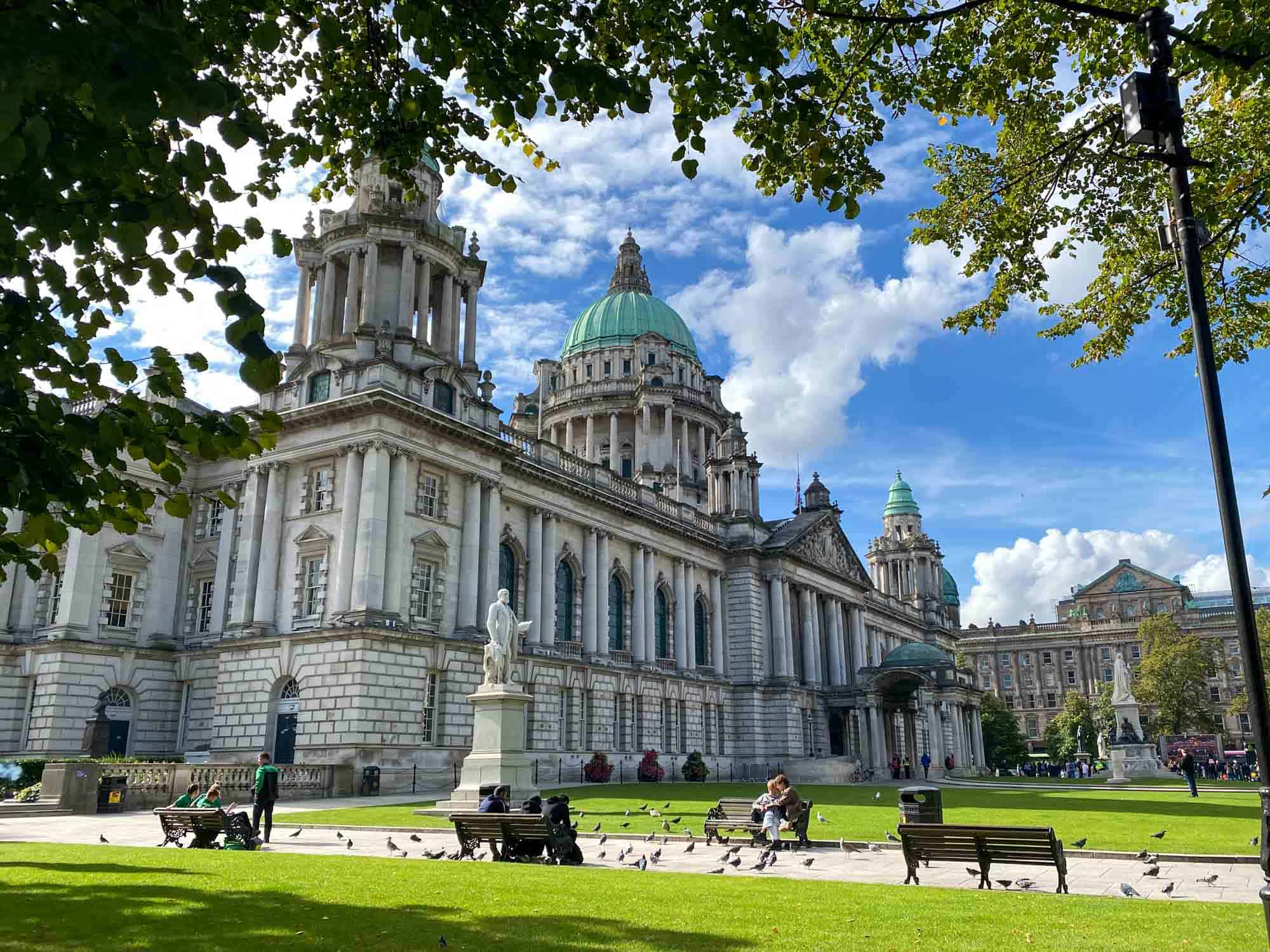 Belfast City Hall on a bright day